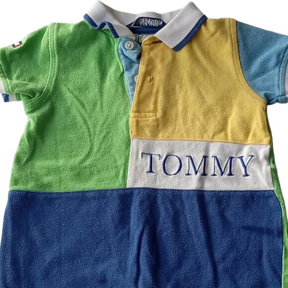 Rare Tommy Hilfiger Baby Boy 6/12 Months One Piece Romper - Picture 8 of 15